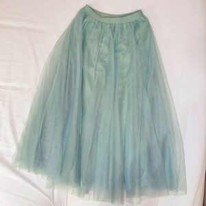 Pastel Green Long Skirt
